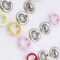 Enamel Open Prong Ring Snaps 4-Part Set Durable Fabric Fasteners Multiple Colors